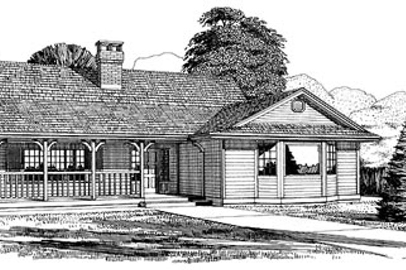 Traditional Style House Plan - 3 Beds 2 Baths 1525 Sq/Ft Plan #47-171