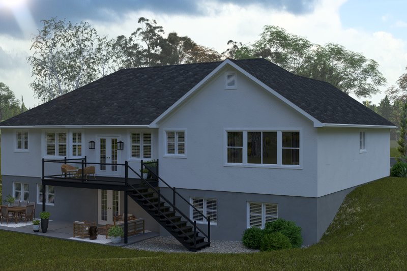Home Plan - Exterior - Rear Elevation 1 for Country House Plan #1060-349 - 3 bed, 2.5 bath