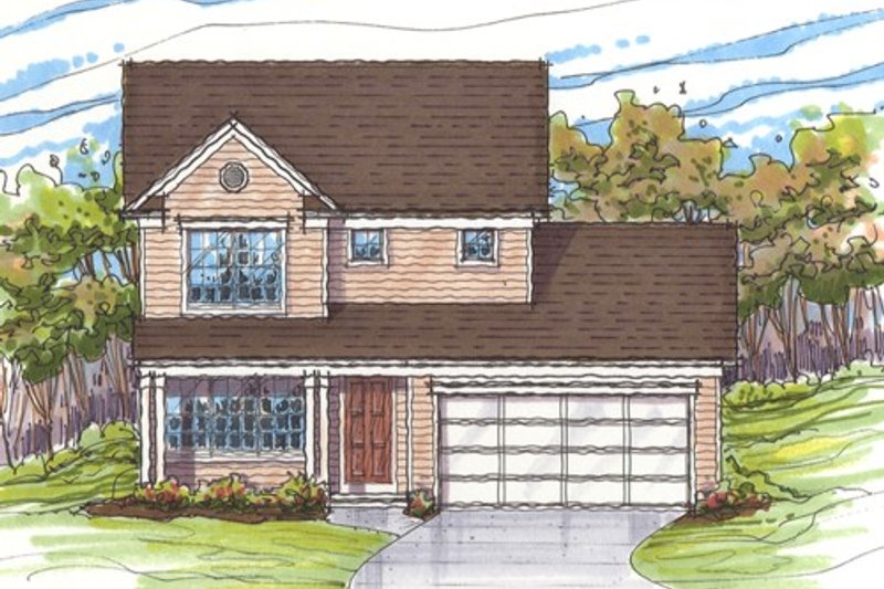 House Plan Design - Farmhouse Exterior - Front Elevation Plan #435-2