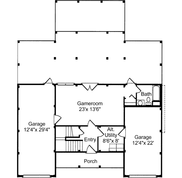 House Blueprint - Traditional Floor Plan - Other Floor Plan #37-116