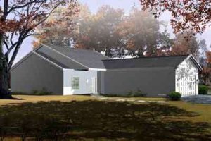 Ranch Exterior - Front Elevation Plan #1-1258