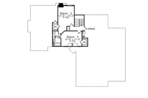 Floor Plan - Upper Floor for Southern House Plan #52-207 - 3 bed, 3 bath