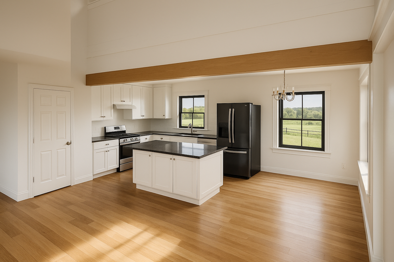 House Blueprint - Interior - Kitchen for Barndominium House Plan #1115-13 - 4 bed, 3 bath