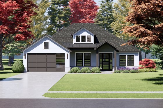 Exterior - Front Elevation 4 for Country House Plan #1096-113 - 3 bed, 2 bath