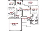 Traditional Style House Plan - 3 Beds 2 Baths 1797 Sq/Ft Plan #63-281 