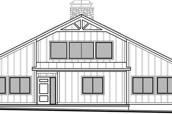 Exterior - Front Elevation 3 for Craftsman House Plan #1073-18 - 3 bed, 2.5 bath