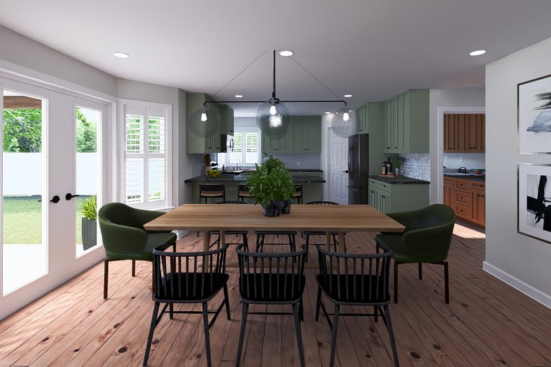 House Design - Interior - Dining Room for Ranch House Plan #1060-222 - 3 bed, 2.5 bath