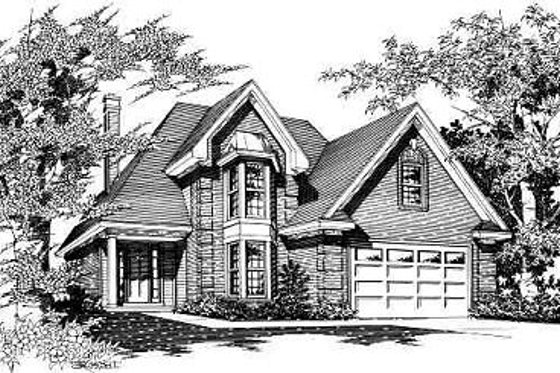Exterior - Front Elevation Plan #329-234