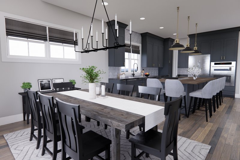 Dream House Plan - Interior - Dining Room for Farmhouse House Plan #51-1237 - 3 bed, 2.5 bath