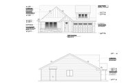 Craftsman Style House Plan - 4 Beds 2 Baths 1844 Sq/Ft Plan #53-682 Exterior 
