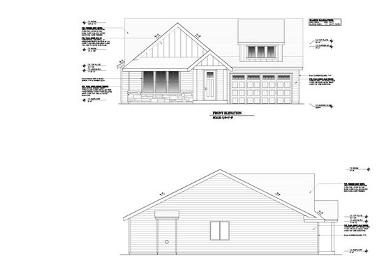 Exterior - Other Elevation for Craftsman House Plan #53-682 - 4 bed, 2 bath