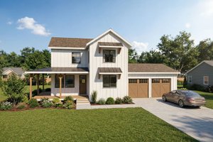 House Plan Design - Farmhouse Exterior - Front Elevation Plan #1099-14