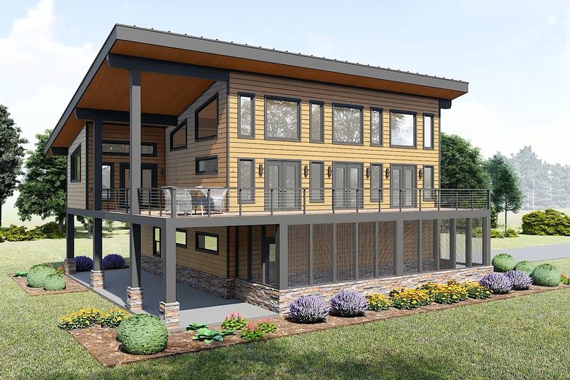House Design - Exterior - Other Elevation 1 for Contemporary House Plan #932-1241 - 3 bed, 3.5 bath