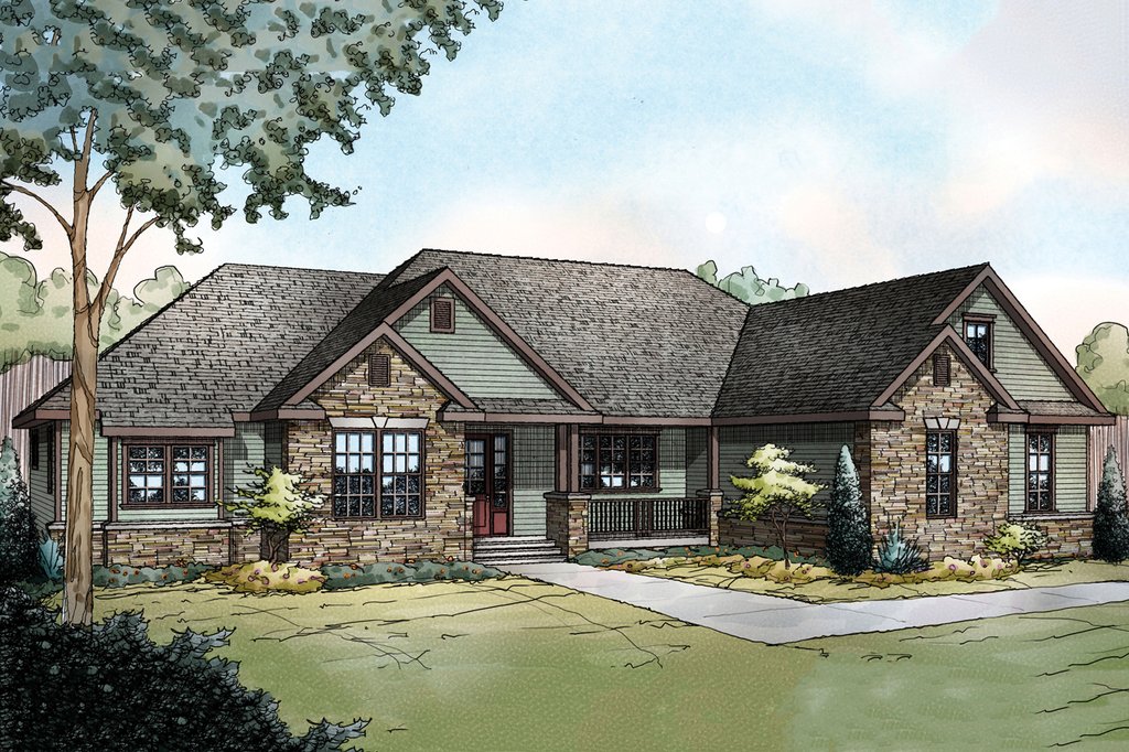  Ranch  Style  House  Plan  3  Beds 2 5 Baths  2283 Sq Ft Plan  