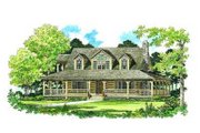 Country Style House Plan - 3 Beds 2 Baths 1715 Sq/Ft Plan #72-111 