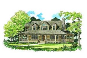 Country Exterior - Front Elevation Plan #72-111