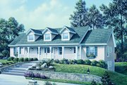 Colonial Style House Plan - 1 Beds 1 Baths 2901 Sq/Ft Plan #57-569 