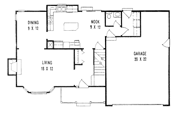 Traditional Floor Plan - Main Floor Plan #58-148