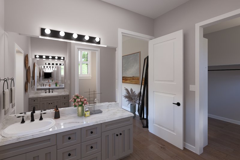 Dream House Plan - Interior - Master Bathroom 1 for Farmhouse House Plan #1060-426 - 2 bed, 3.5 bath