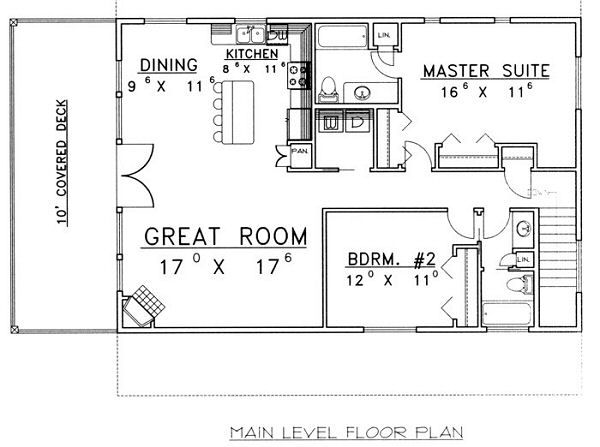 Dream House Plan - Traditional Floor Plan - Main Floor Plan #117-535