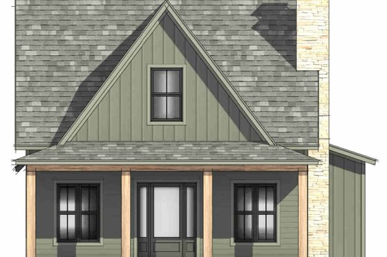 Exterior - Front Elevation 7 for Farmhouse House Plan #1096-144 - 3 bed, 2.5 bath