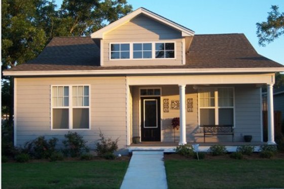 Exterior - Front Elevation for Bungalow House Plan #63-249 - 2 bed, 2 bath