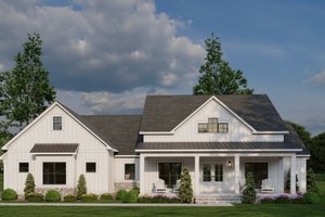 House Blueprint - Farmhouse Exterior - Front Elevation Plan #923-440