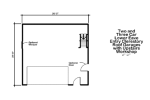 Floor Plan - Main Floor for Contemporary House Plan #312-744, 0 bath