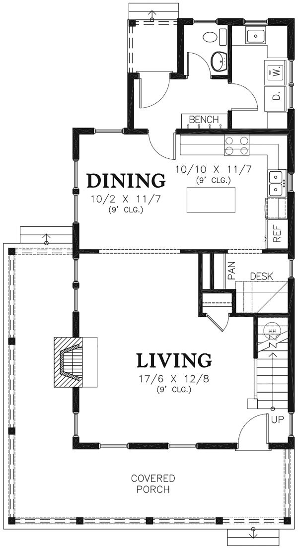 Architectural House Design - Colonial Floor Plan - Upper Floor Plan #48-976