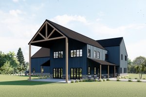 Home Plan - Barndominium Exterior - Front Elevation Plan #1107-32
