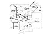 European Style House Plan - 4 Beds 3.5 Baths 5024 Sq/Ft Plan #411-762 
