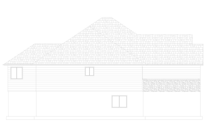 Dream House Plan - Exterior - Other Elevation for Ranch House Plan #1060-267 - 3 bed, 2 bath