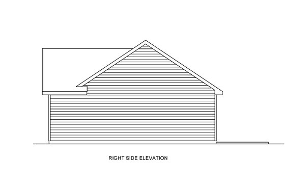 Exterior - Other Elevation for Ranch House Plan #54-603 - 3 bed, 2 bath