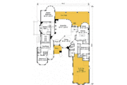 European Style House Plan - 3 Beds 3.5 Baths 4741 Sq/Ft Plan #135-200 
