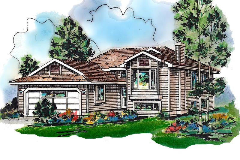Traditional Style House Plan - 3 Beds 2 Baths 1089 Sq/Ft Plan #18-304