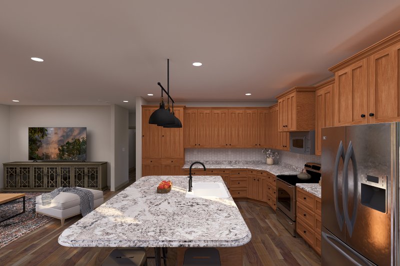 Architectural House Design - Interior - Kitchen 2 for Ranch House Plan #1060-386 - 2 bed, 2 bath