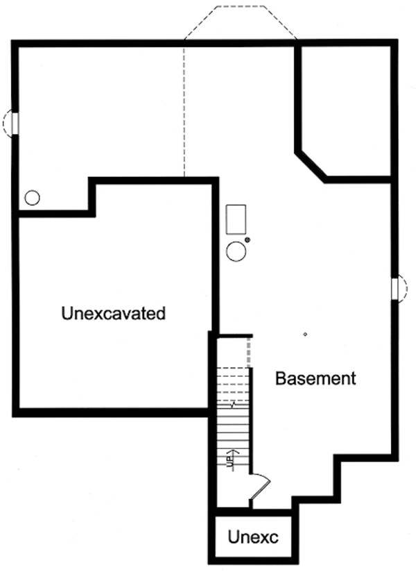 Home Plan - European Floor Plan - Lower Floor Plan #46-487