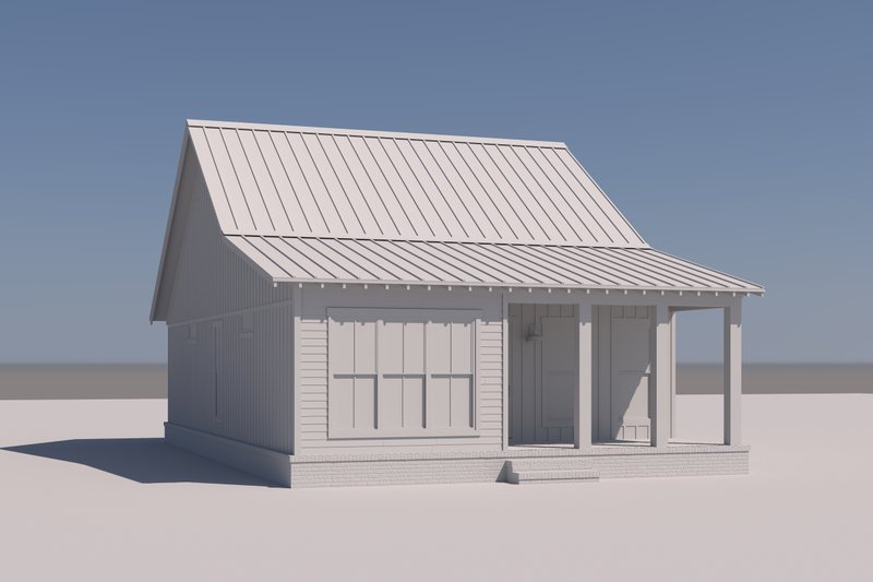 Architectural House Design - Exterior - Front Elevation 5 for Farmhouse House Plan #430-328 - 3 bed, 2 bath