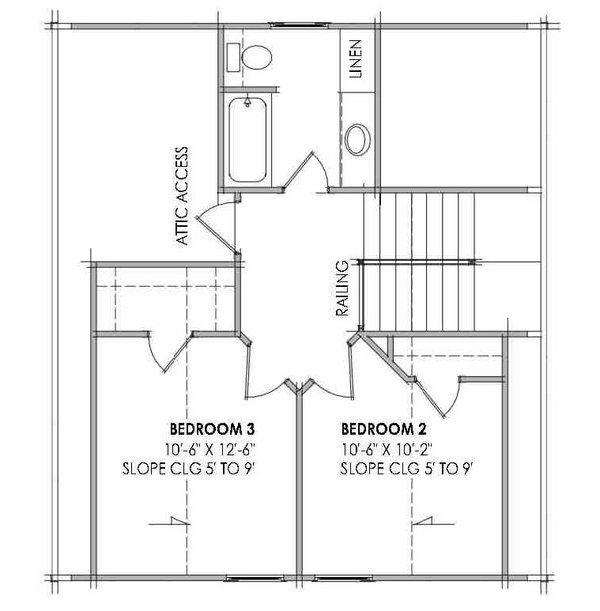 Dream House Plan - Bungalow Floor Plan - Upper Floor Plan #1096-169