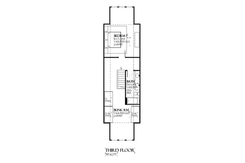 House Plan Design - Floor Plan - Other Floor for Beach House Plan #901-167 - 7 bed, 6.5 bath
