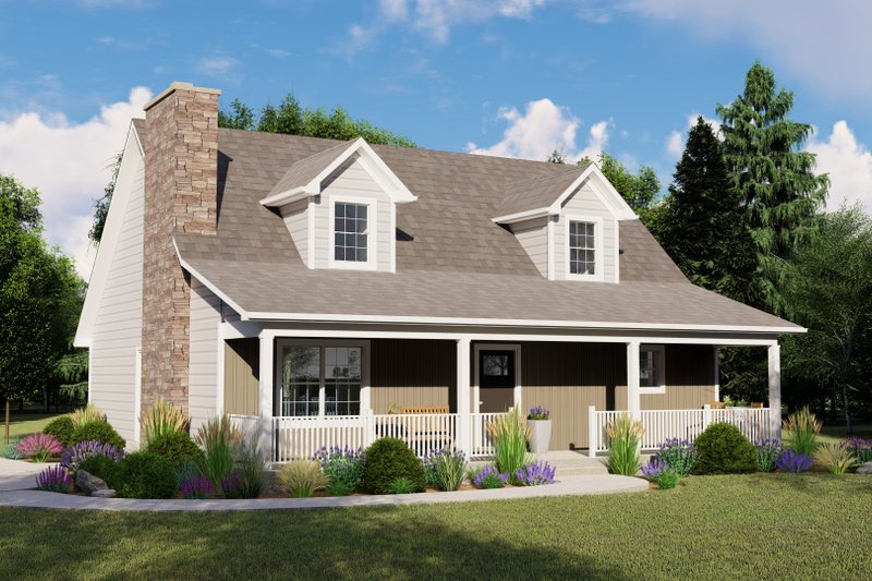 House Design - Cottage Exterior - Front Elevation Plan #1064-351