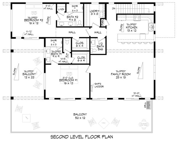 Contemporary Floor Plan - Main Floor Plan #932-1241