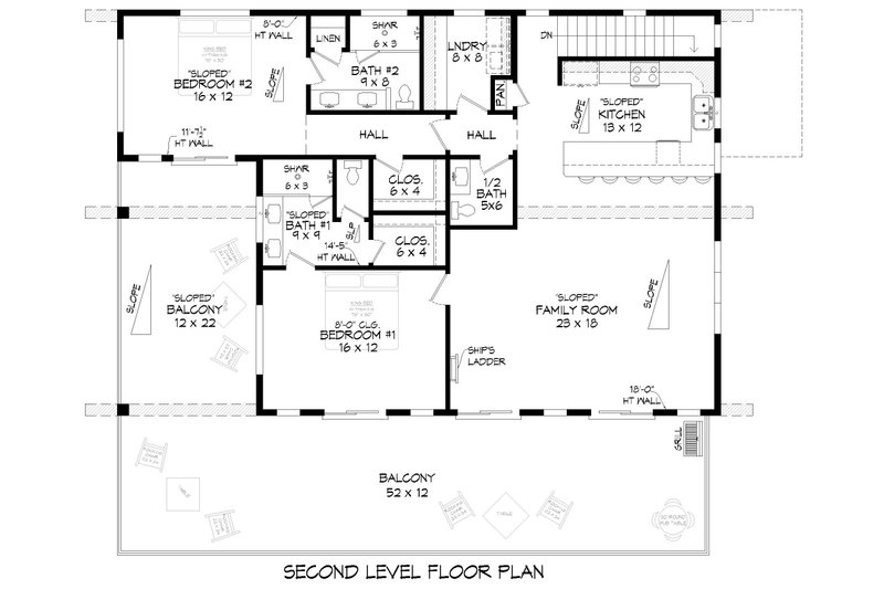 House Design - Floor Plan - Main Floor for Contemporary House Plan #932-1241 - 3 bed, 3.5 bath