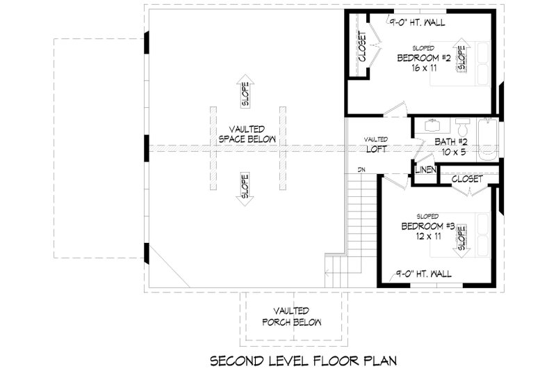 Architectural House Design - Floor Plan - Upper Floor for Country House Plan #932-1301 - 3 bed, 2.5 bath