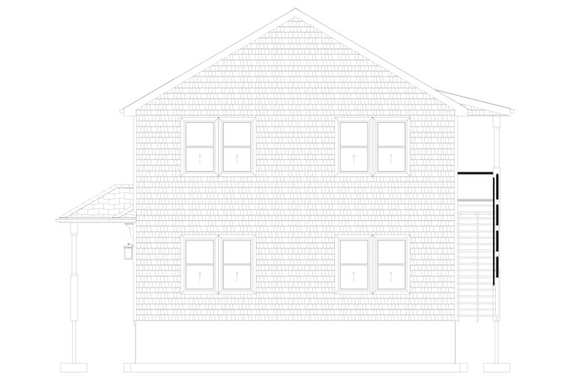 House Design - Exterior - Other Elevation 2 for Craftsman House Plan #1060-372 - 2 bed, 2 bath