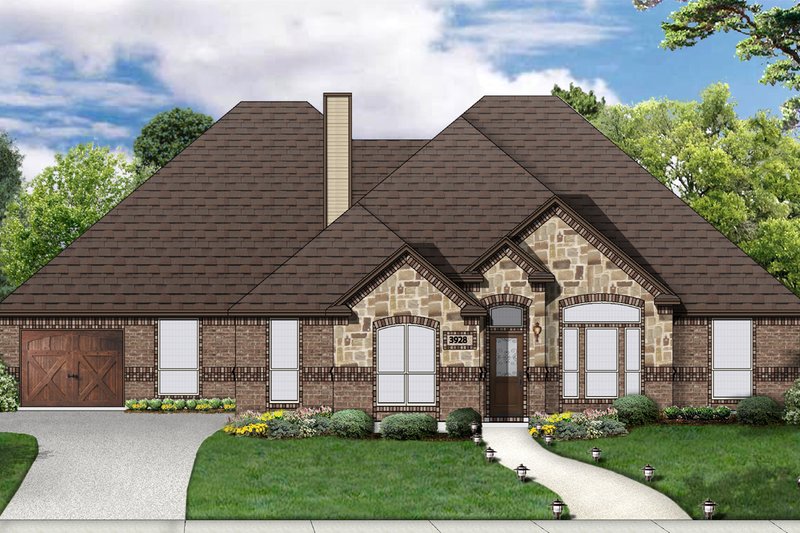Architectural House Design - Traditional Exterior - Front Elevation Plan #84-504