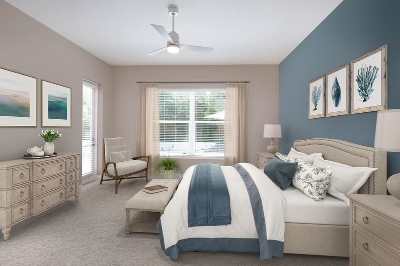 Architectural House Design - Interior - Master Bedroom for Contemporary House Plan #938-92 - 4 bed, 4 bath