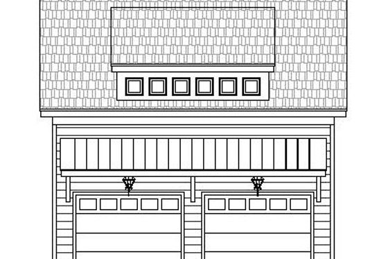 Exterior - Front Elevation 3 for Cottage House Plan #932-241, 0.5 bath