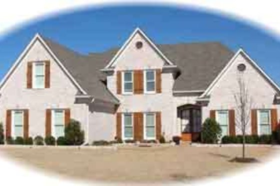 Exterior - Front Elevation for Traditional House Plan #81-609 - 5 bed, 3.5 bath