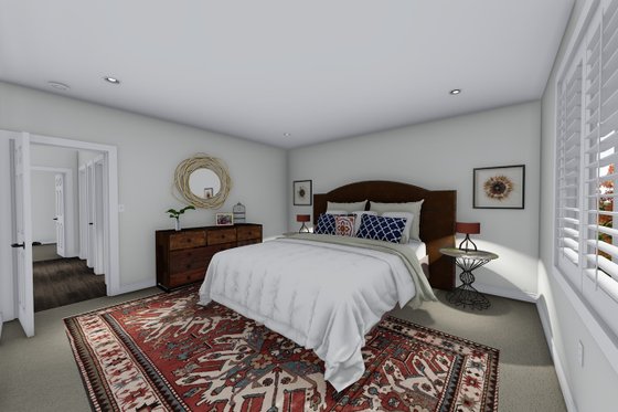 Interior - Master Bedroom 1 for Ranch House Plan #1060-41 - 3 bed, 2 bath